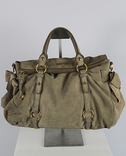 Lux Bow Top Handle Tote, front view